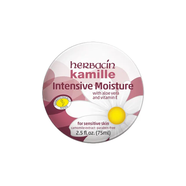 HERBACIN KAMILLE INTENSIVE MOISTURE BODY LOTION 75ml tin