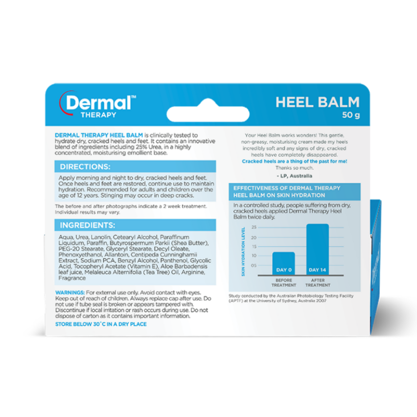 Dermal Therapy Heel Balm 50g