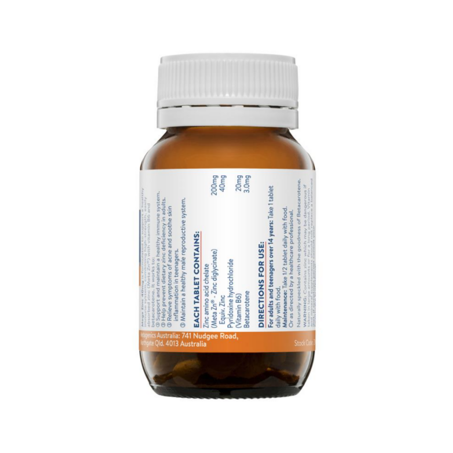 Ethical Nutrients Mega Zinc 40mg 120