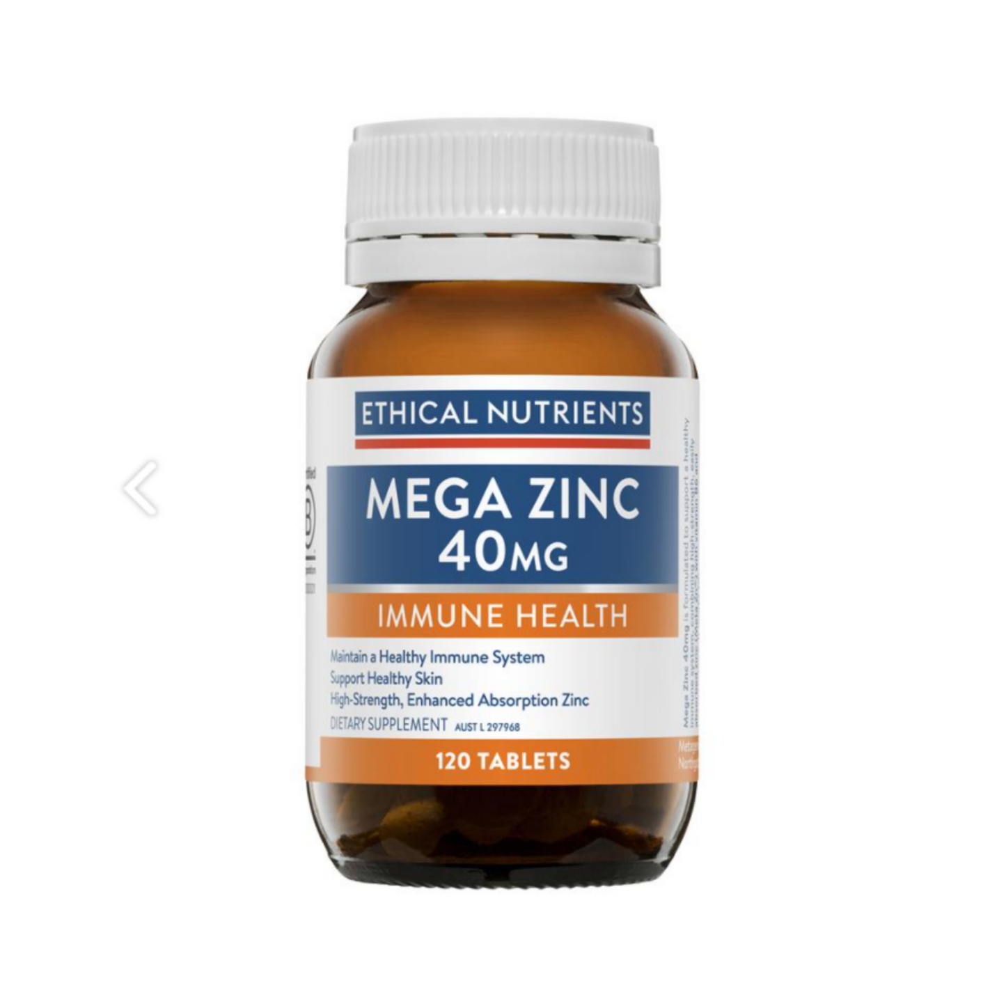 Ethical Nutrients Mega Zinc 40mg