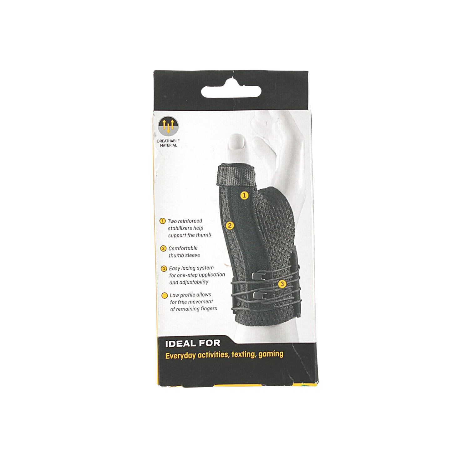 Futuro Deluxe Thumb Stabilizer 45844ENR Black Large/X-Large