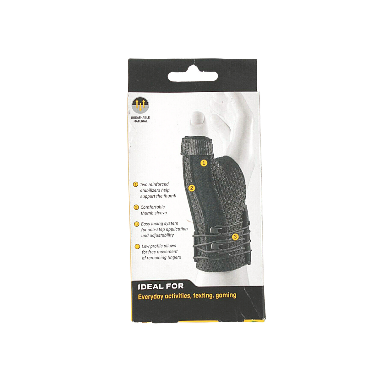 Futuro Deluxe Thumb Stabilizer 45844ENR Black Large/X-Large