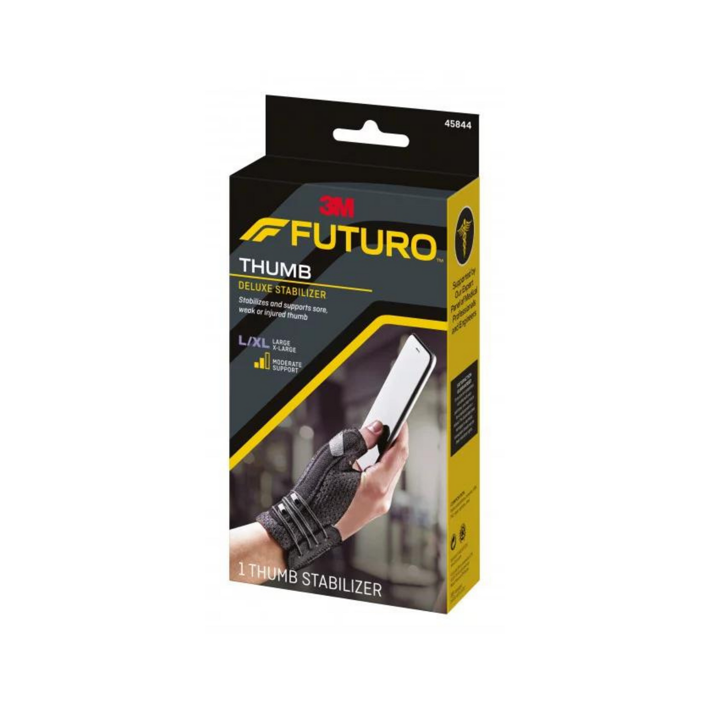 Futuro Deluxe Thumb Stabilizer 45844EN Black Large/X-Large