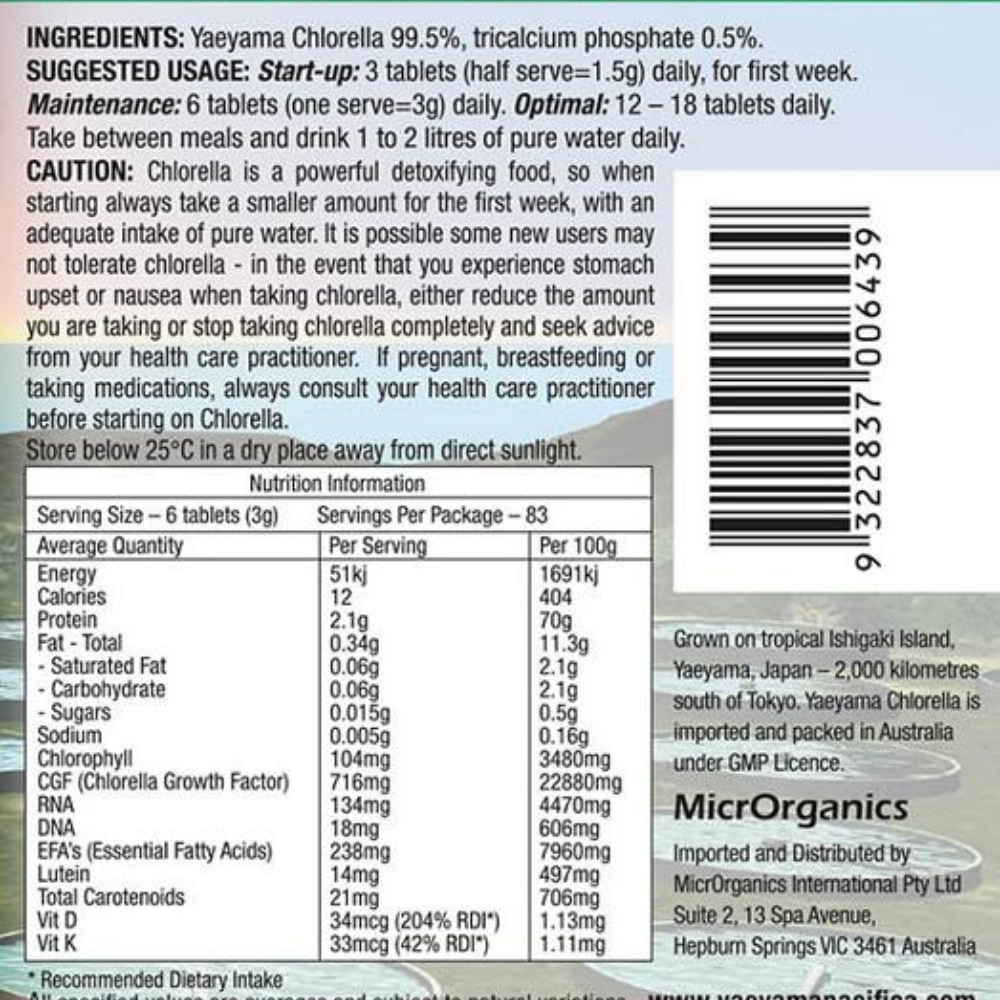 Yaeyama Pacifica Chlorella