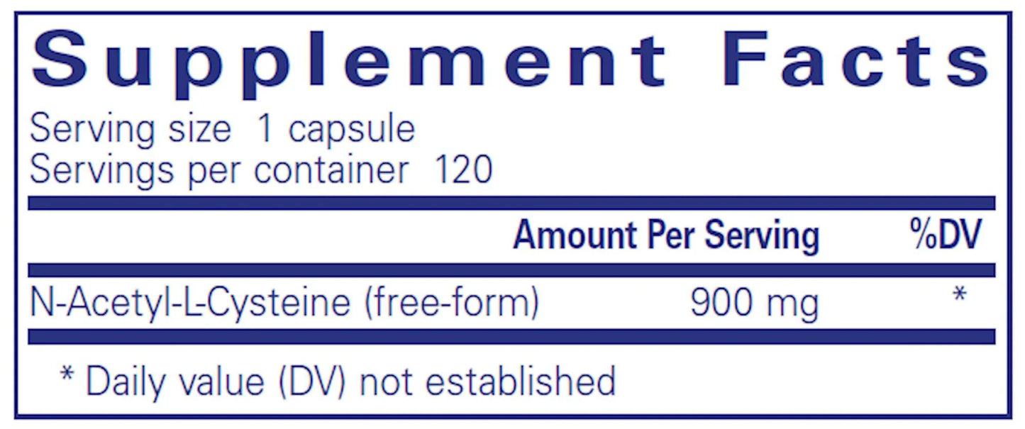 Pure Encapsulations NAC 120 Cap