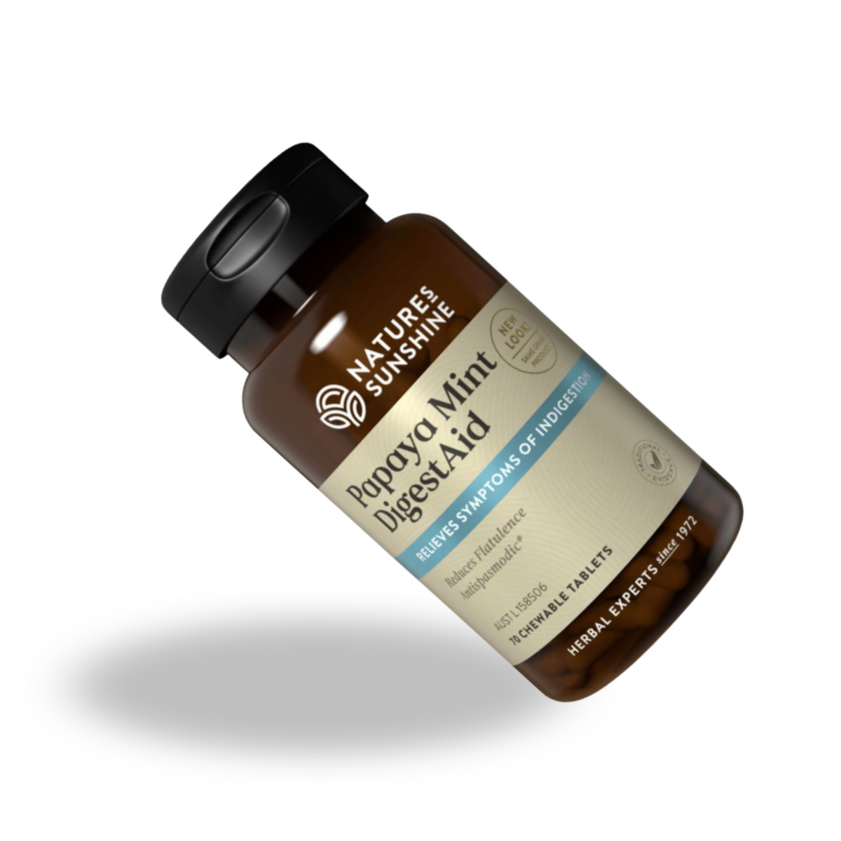 Nature's Sunshine Papaya Mint DigestAid 70 Chewable Tablets