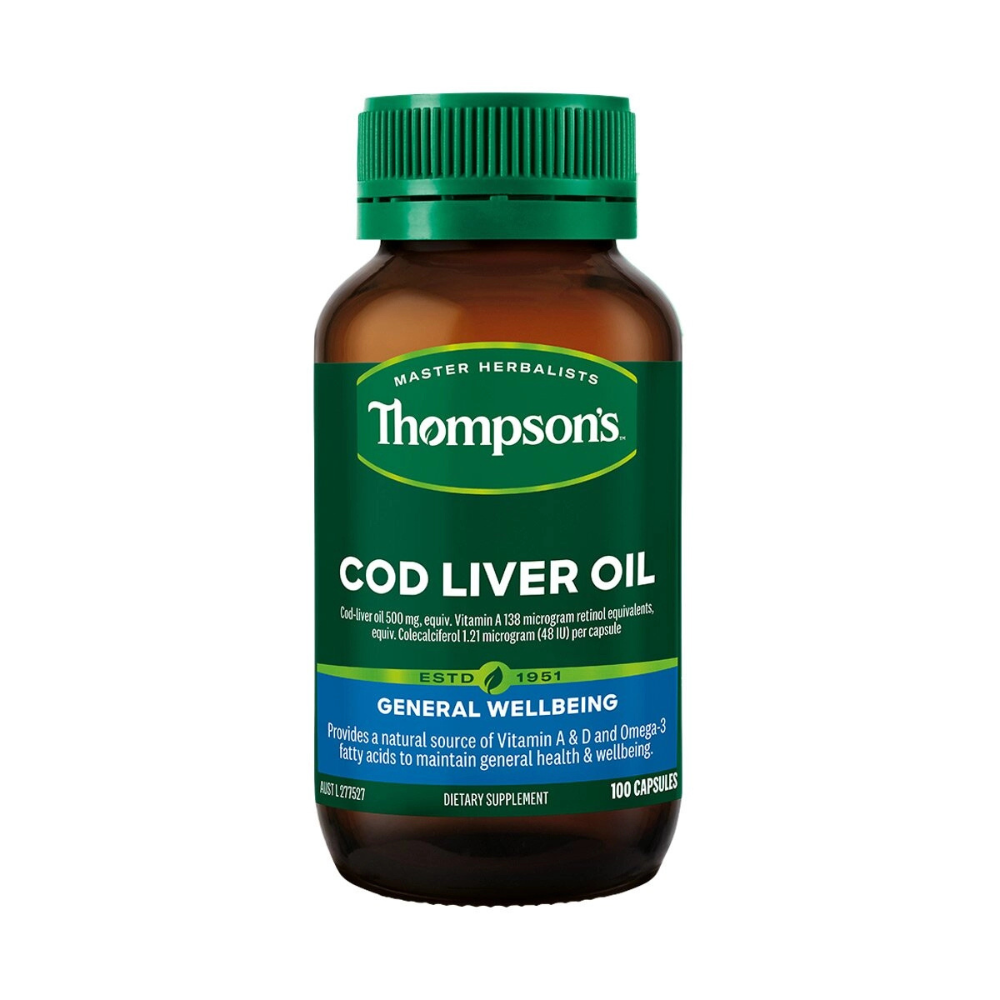 Thompsons Cod Liver Oil Plus 100 Caps