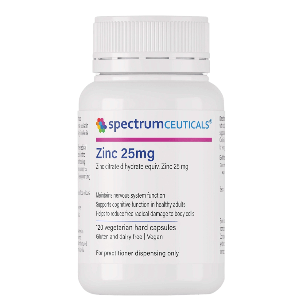 Spectrumceuticals Zinc 25mg 120 Capsules