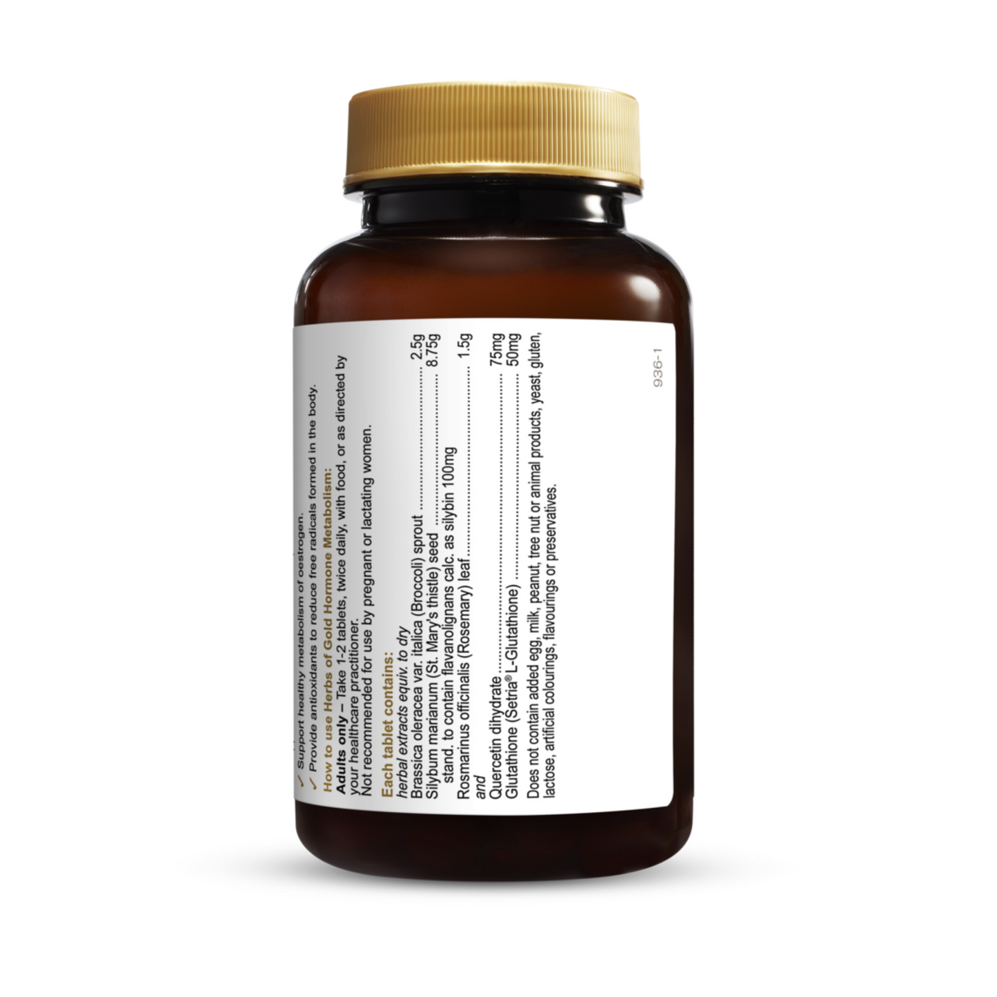 Herbs Of Gold Hormone Metabolism 60 Tablets
