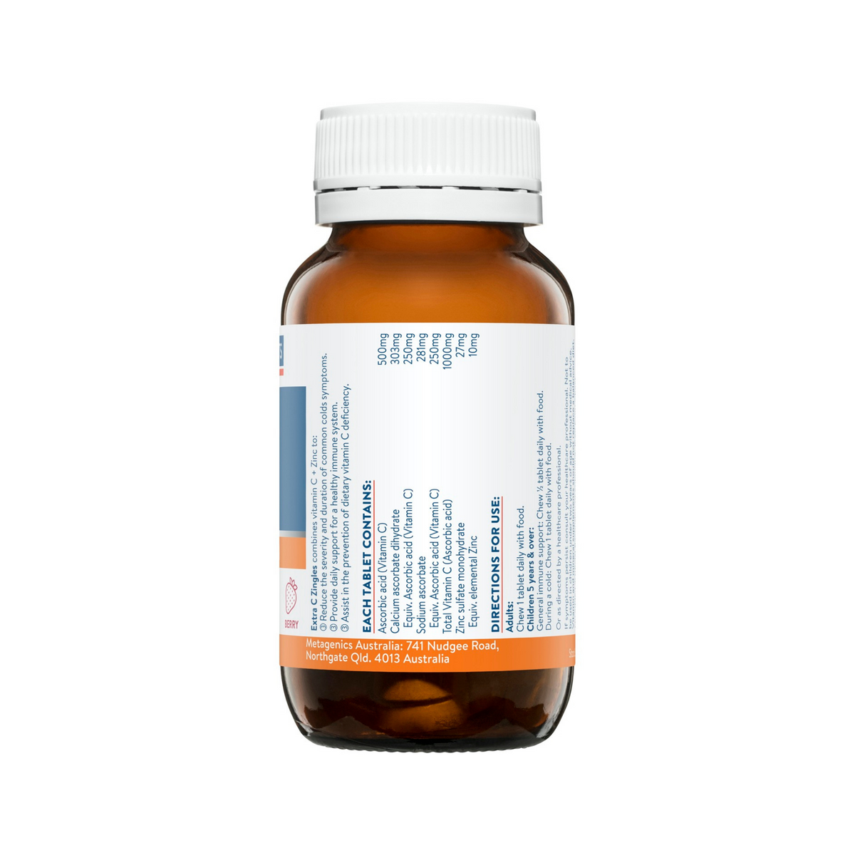 Ethical Nutrients Extra C Zingles 50 Tablets