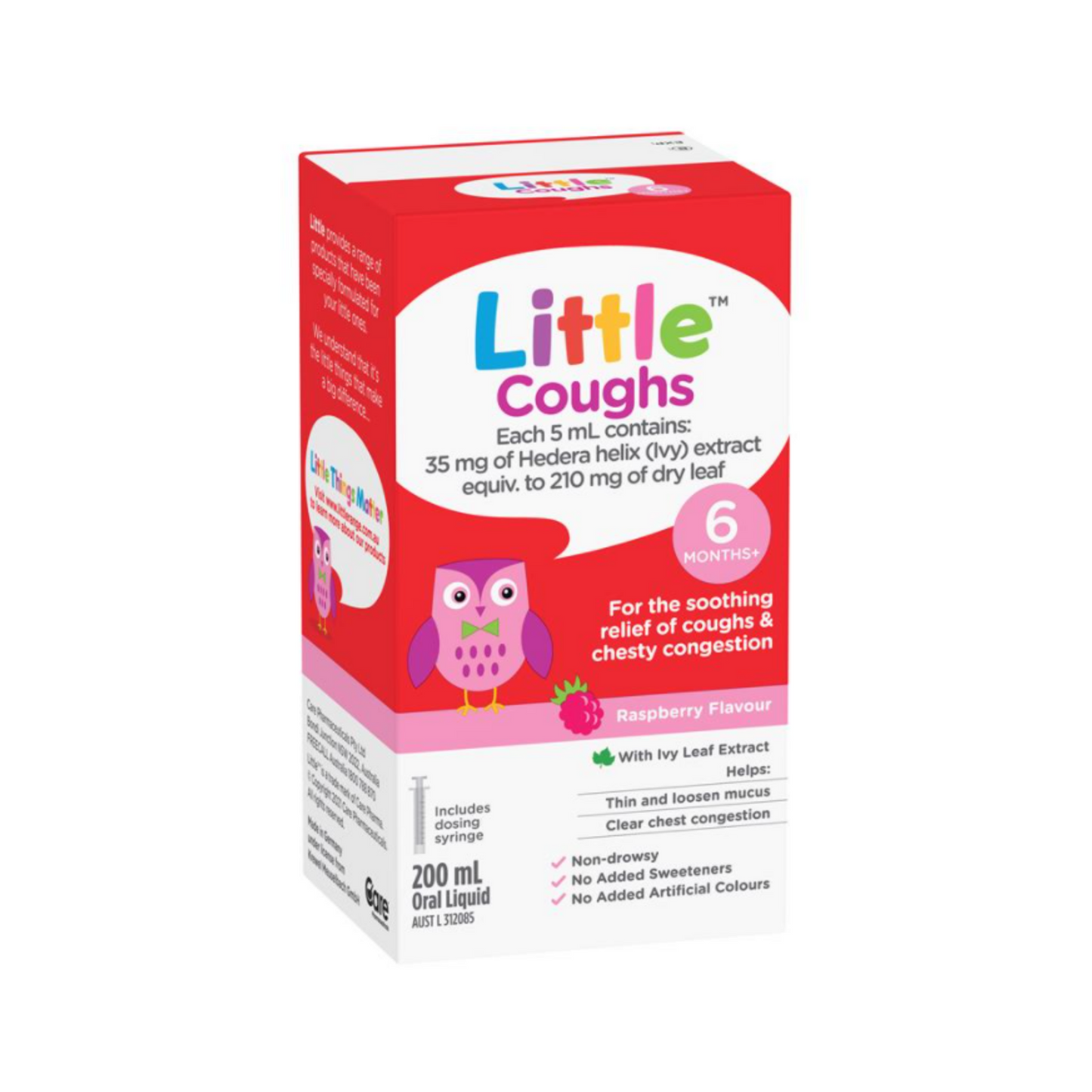 Little Coughs Oral Liquid Raspberry 200ml