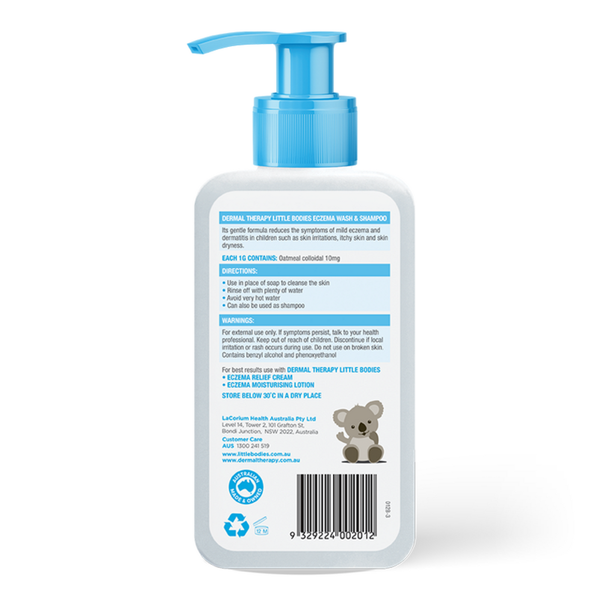 Dermal Therapy Little Bodies Eczema Wash & Shampoo 250ml
