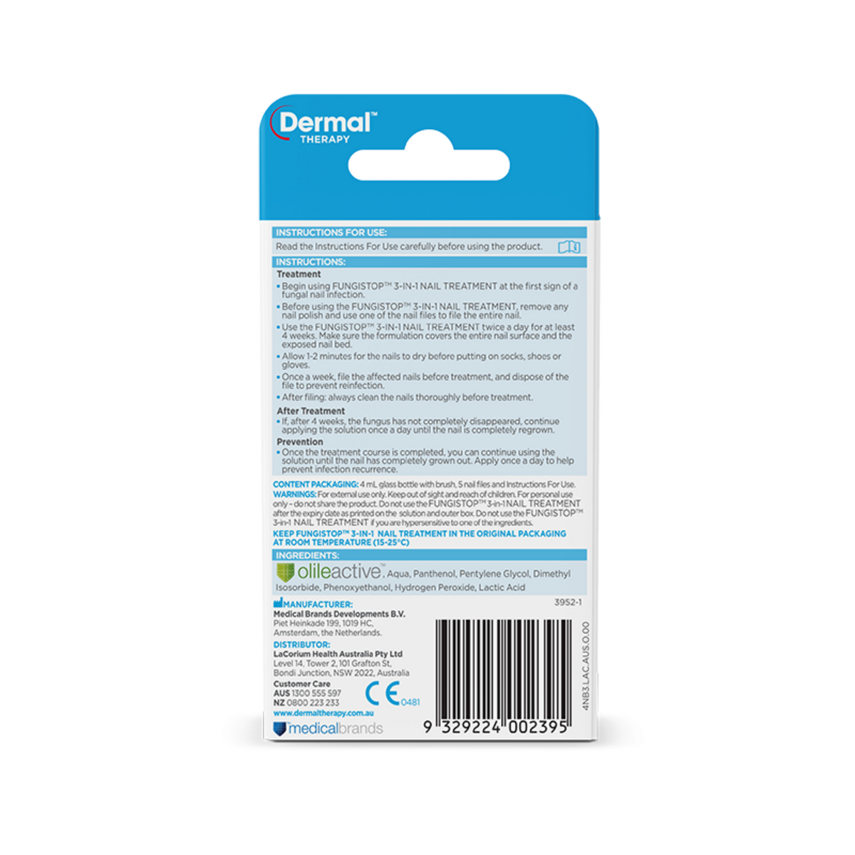 Dermal Therapy Fungistop 3-in-1 Nail Treatment