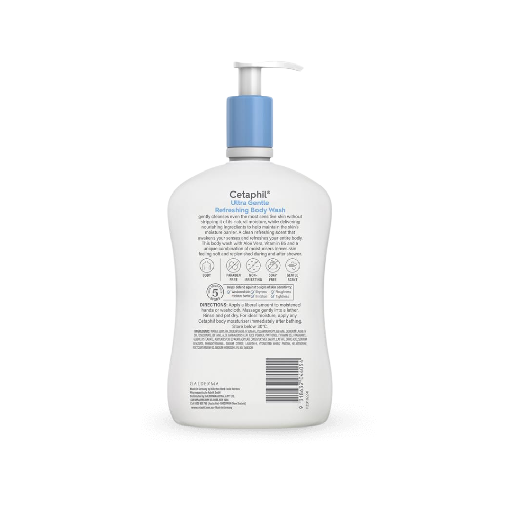 Cetaphil Ultra Gentle Refreshing Body Wash 1L