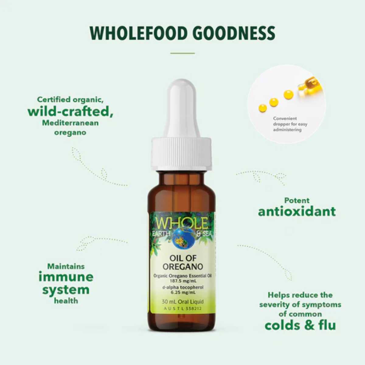 Whole Earth & Sea Oil Of Oregano 30 ml