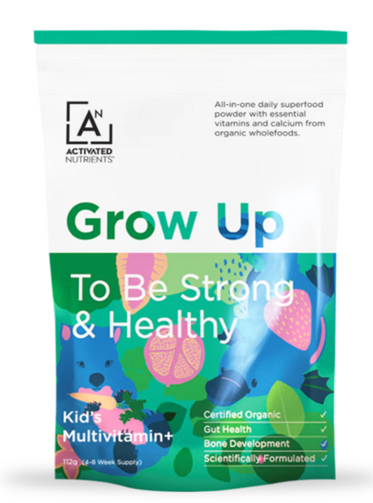 Activated Nutrients Grow Up Kids Multivitamin 112g