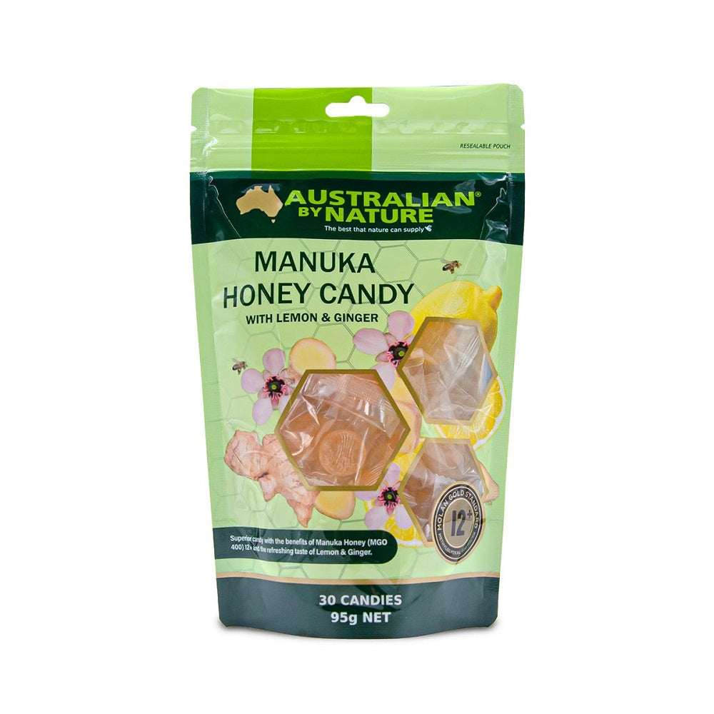 Australian By Nature Manuka Lemon & Ginger 30 Candy MGO 400