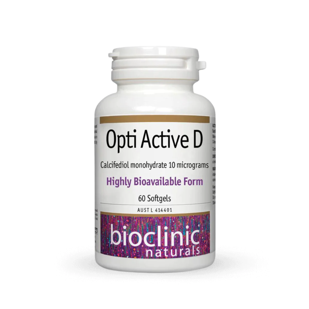 Bioclinic Naturals Opti Active D 60 Softgels