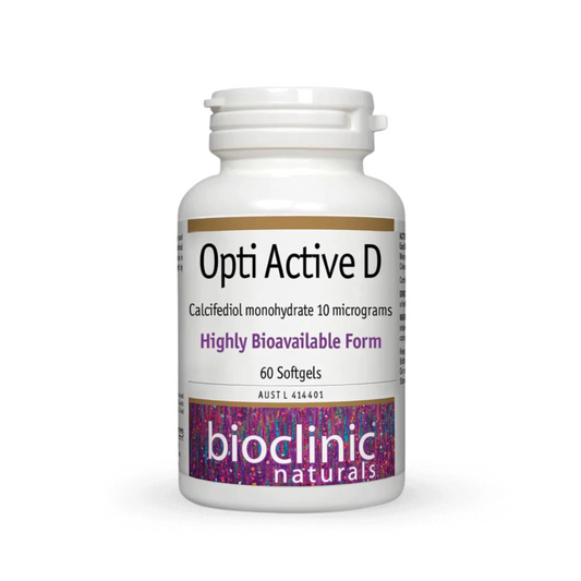 Bioclinic Naturals Opti Active D 60 Softgels