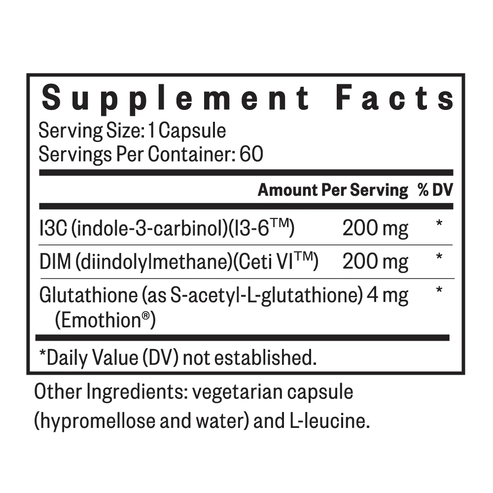 Seeking Health DIM + Indole-3-Carbinol (I3C)