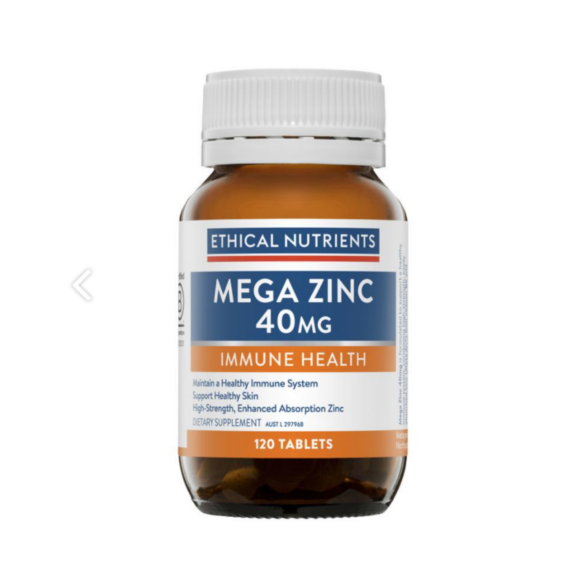 Ethical Nutrients Mega Zinc 40mg 