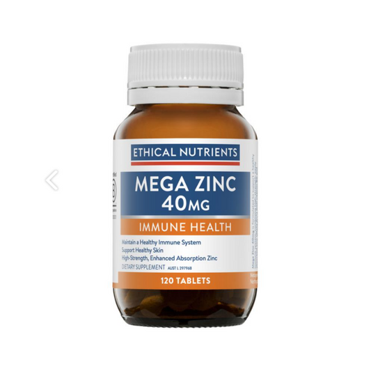 Ethical Nutrients Mega Zinc 40mg 