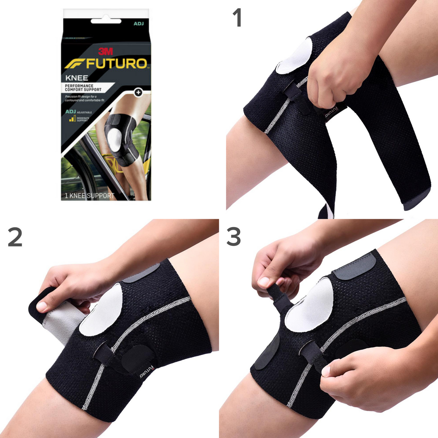 Futuro Performance Comfort Knee Support 01039ENR, Adjustable