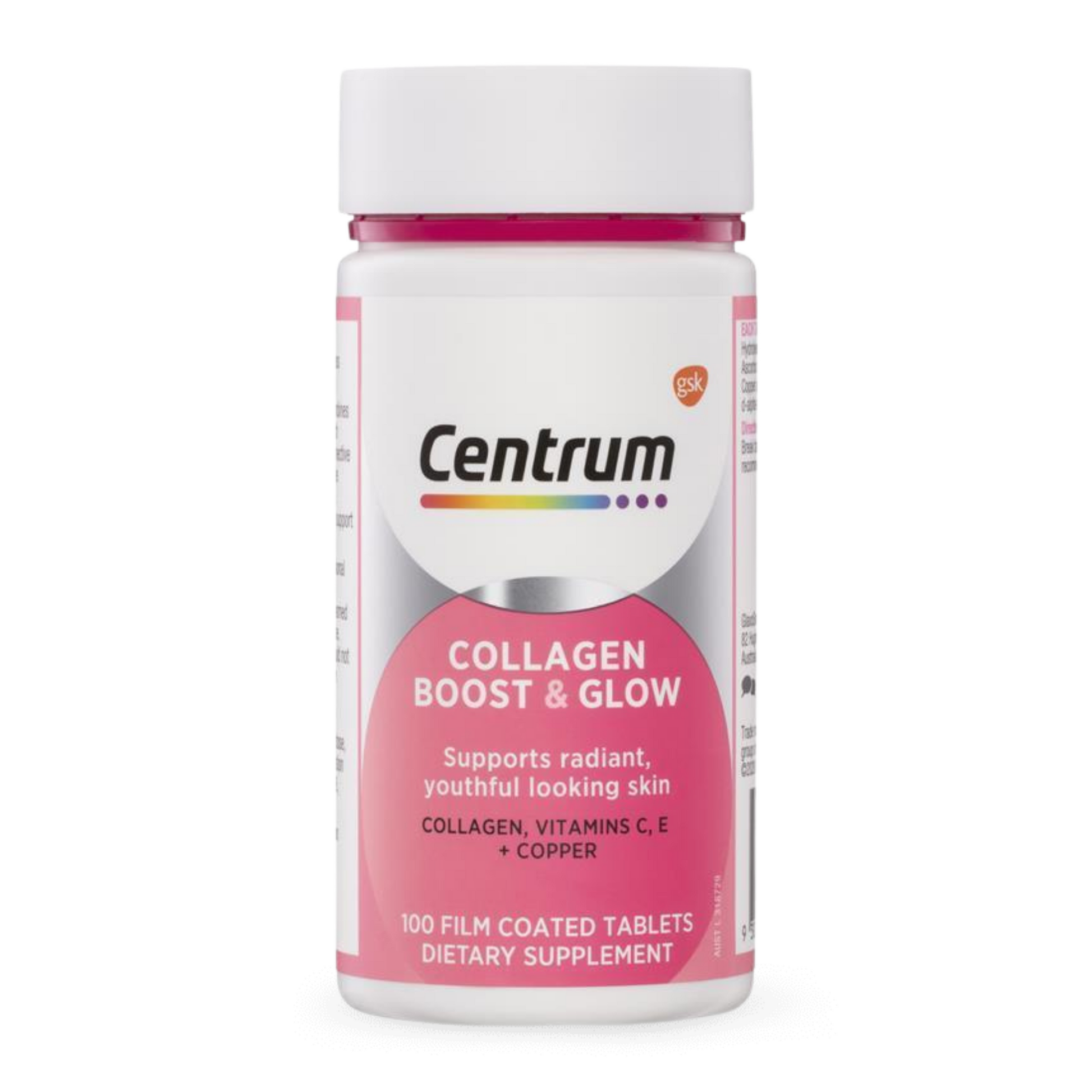 Centrum Collagen Boost & Glow 100 Tablets