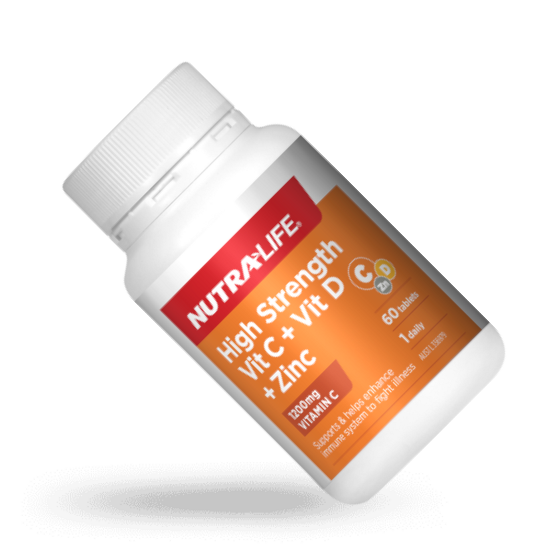 Nutralife Hight Strength Vit C + Vit D + Zinc 60 Capsules