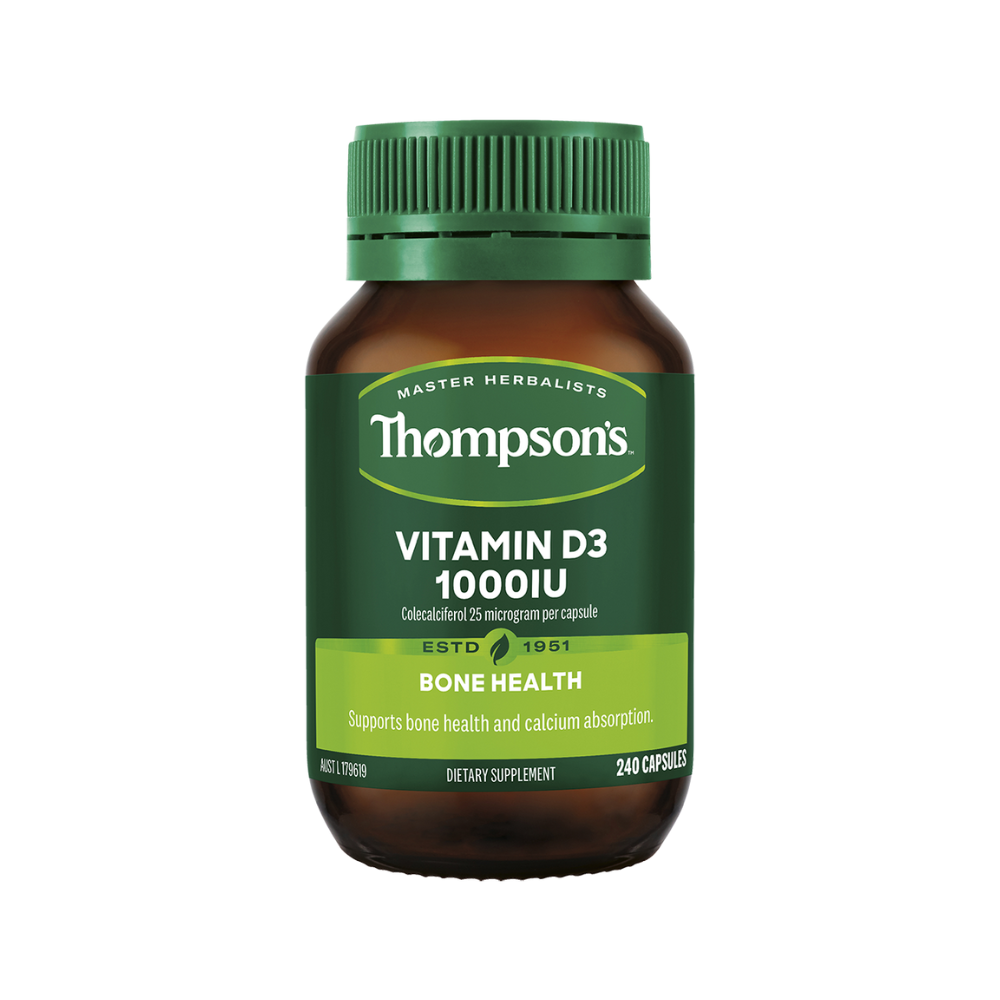 Thompsons Vitamin D3 1000iu 240 Capsules