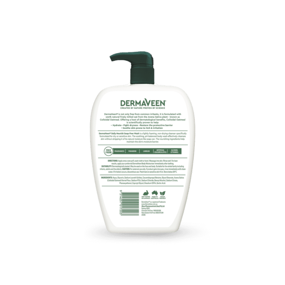 Dermaveen Daily Nourish Soap Free Wash 1.25 Litre