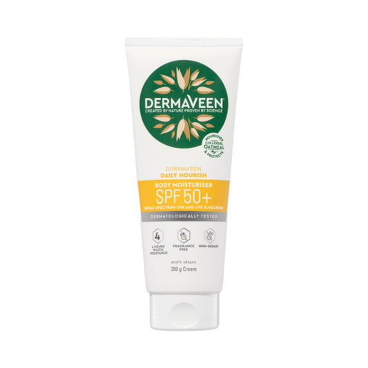 Dermaveen SPF 50+ Daily Nourish Sun Sensitive With Body Moisturiser 200g