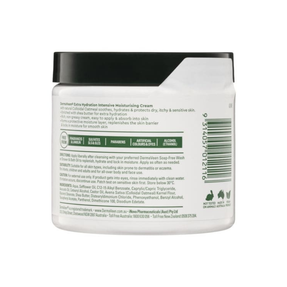 DermaVeen Intensive Extra Hydration Moisturising Cream 450kg