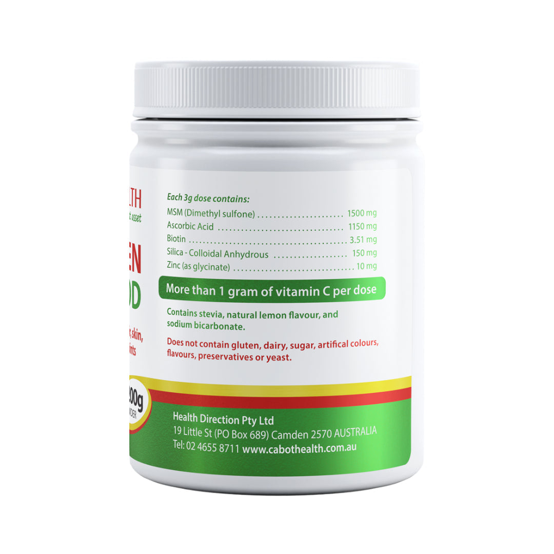 COLLAGEN FOOD (MSM + VIT C + SILICA) 200G