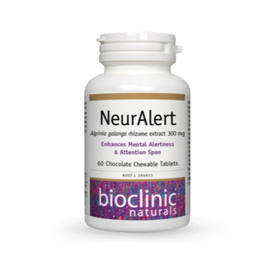 BioClinic Naturals NeurAlert 60 Chocolate Tab