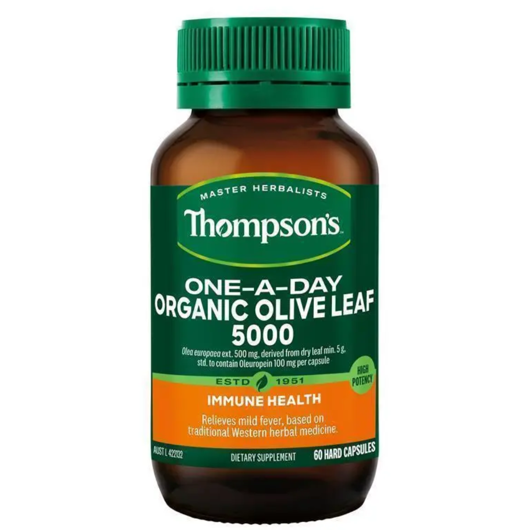 Thompsons One-A-Day Organic Olive Leaf  60 Caps