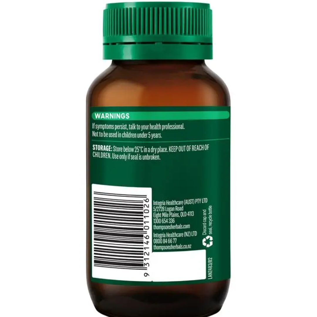 Thompsons One-A-Day Organic Olive Leaf  60 Caps