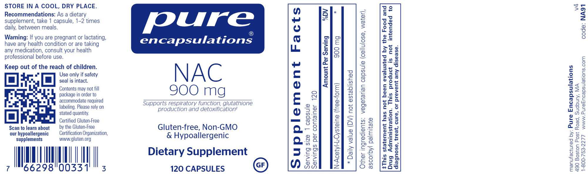 Pure Encapsulations NAC 