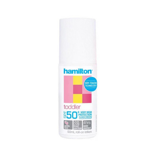 Hamilton Toddler Sunscreen SPF50+ Roll-On Lotion 50ml