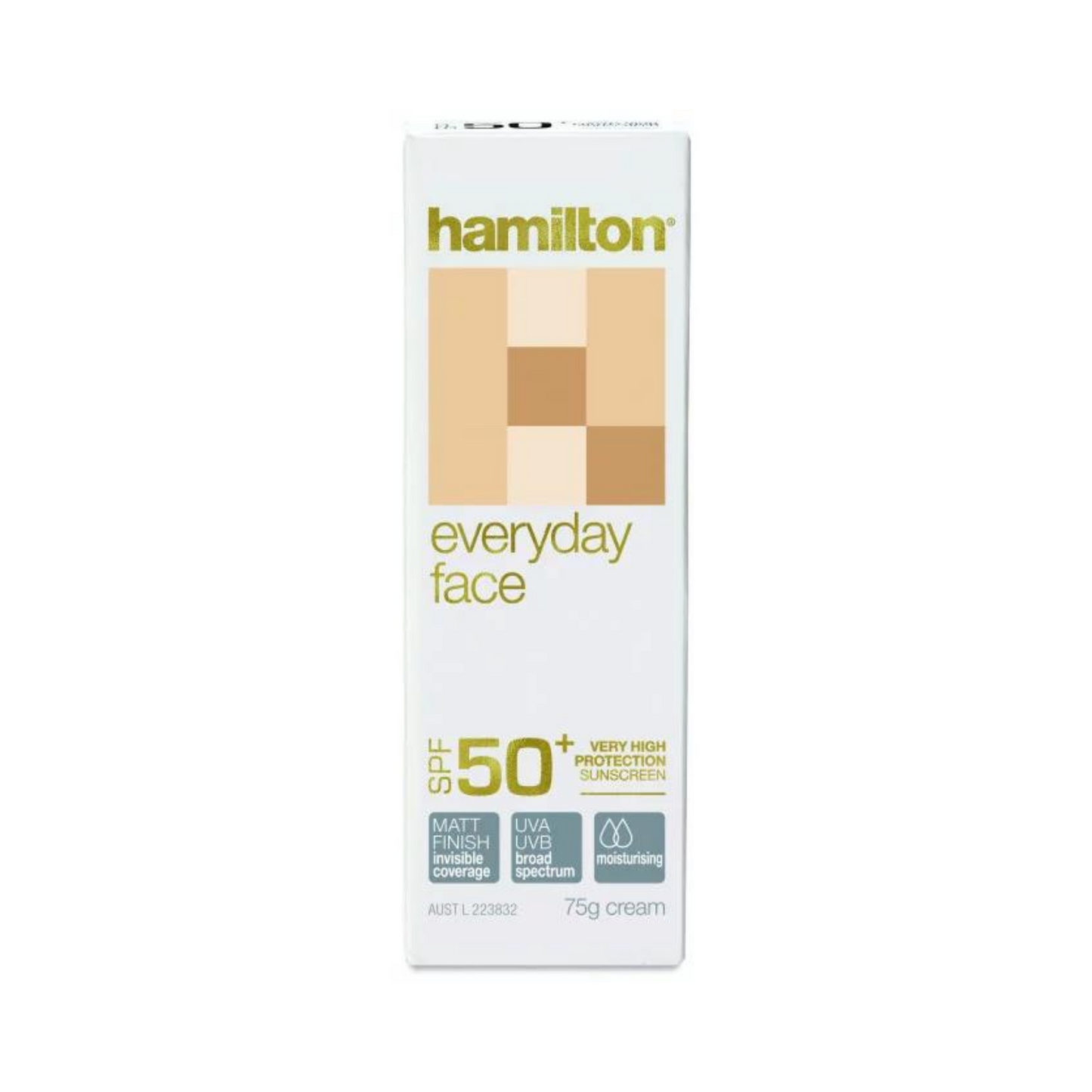 Hamilton Everyday Face Sunscreen SPF 50+ Cream 75g