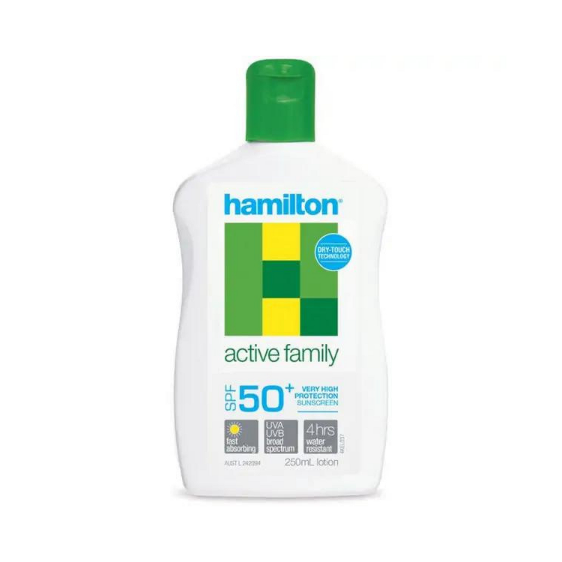 Hamilton Active Family Sunscreen SPF50+ Lotion 250ml