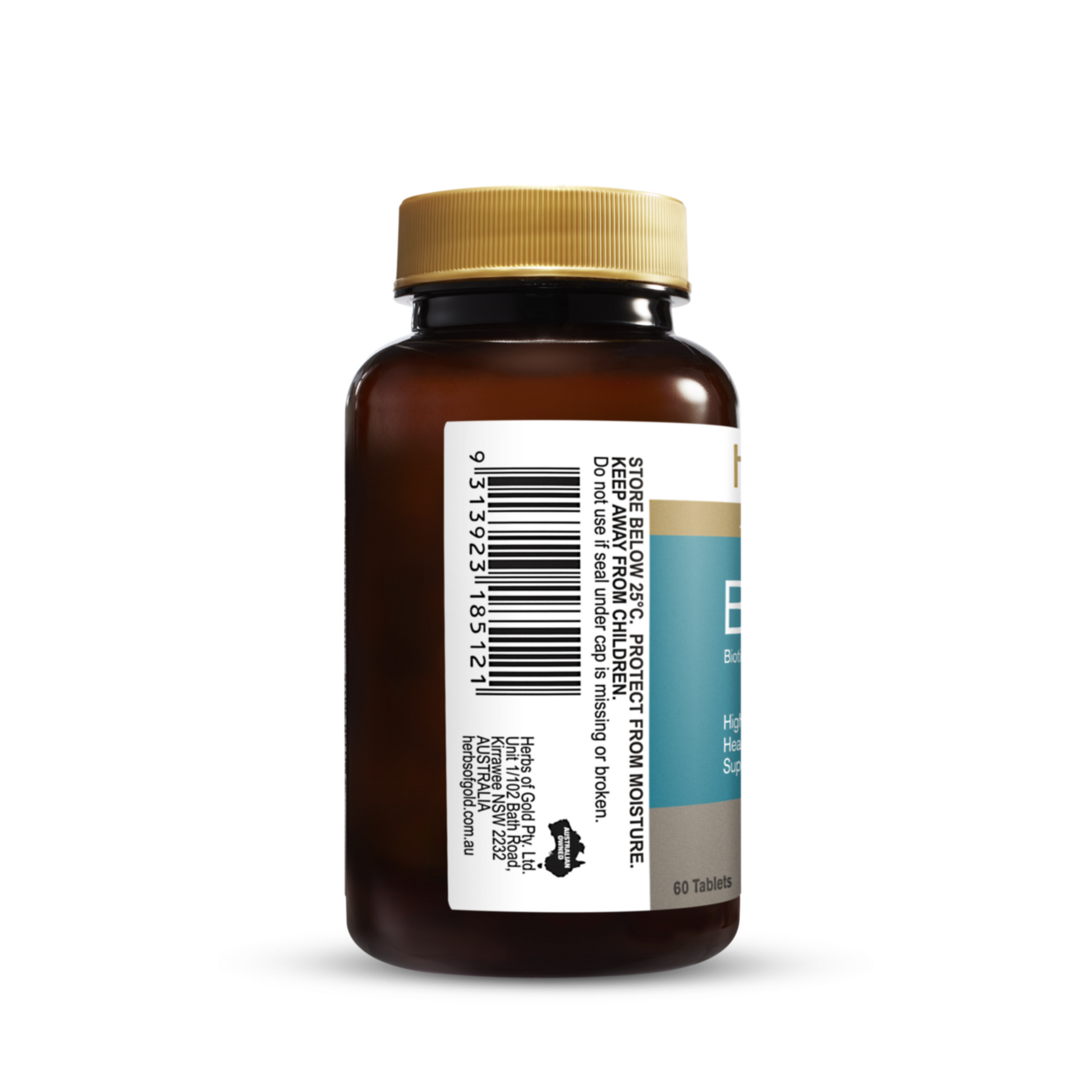 Herbs Of Gold Biotin 3mg 60 Tablets