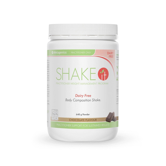 Metagenics Shake It Dairy free chocolate 640g oral powder