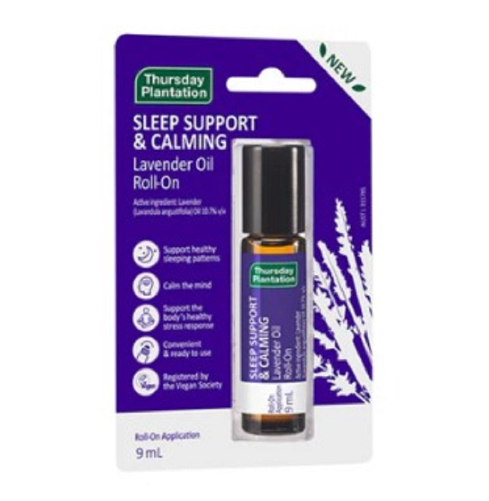 Thursday Plantation Sleep Support and Calming Lavender Oil Roll-On 9ml
