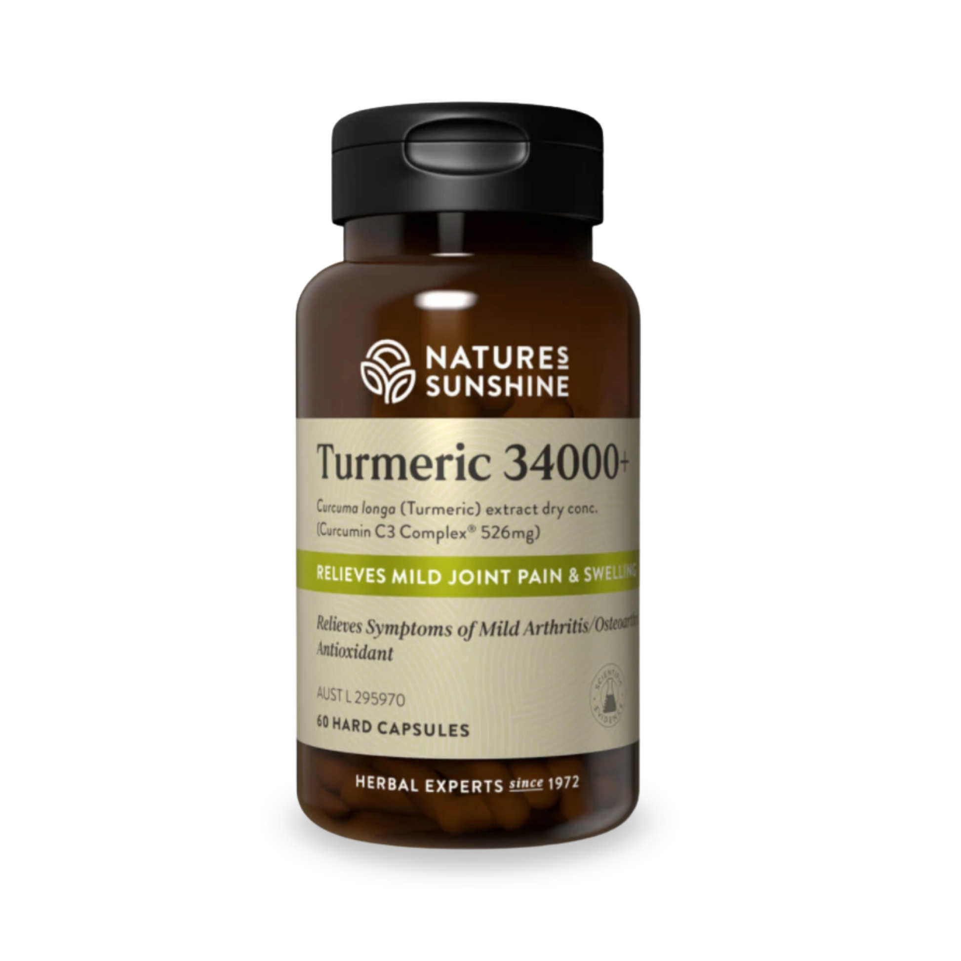 Nature's Sunshine Turmeric 34000+ 60 Hard Capsules