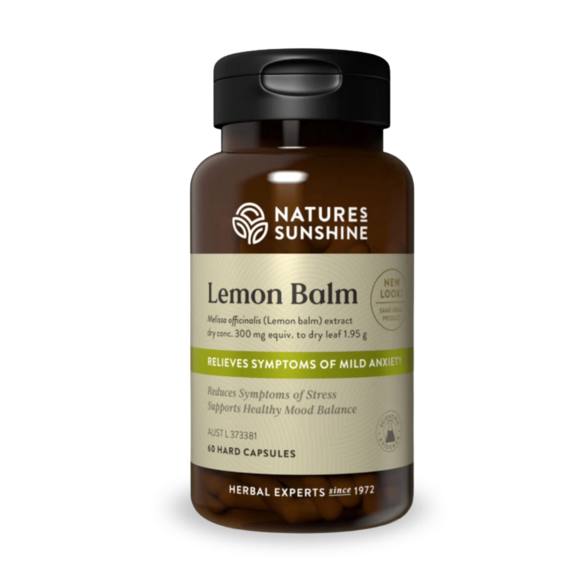 Nature's Sunshine Lemon Balm 60 Hard Capsules