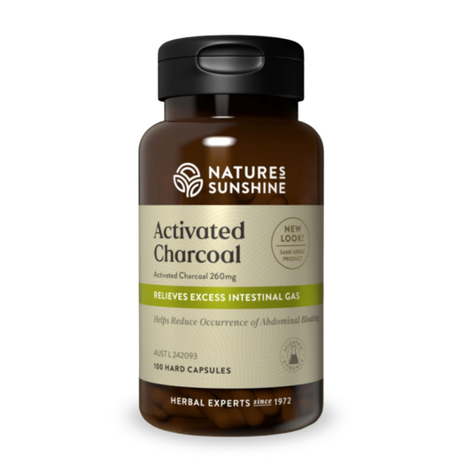 Nature's Sunshine Activated Charcoal 100 Hard Capsules