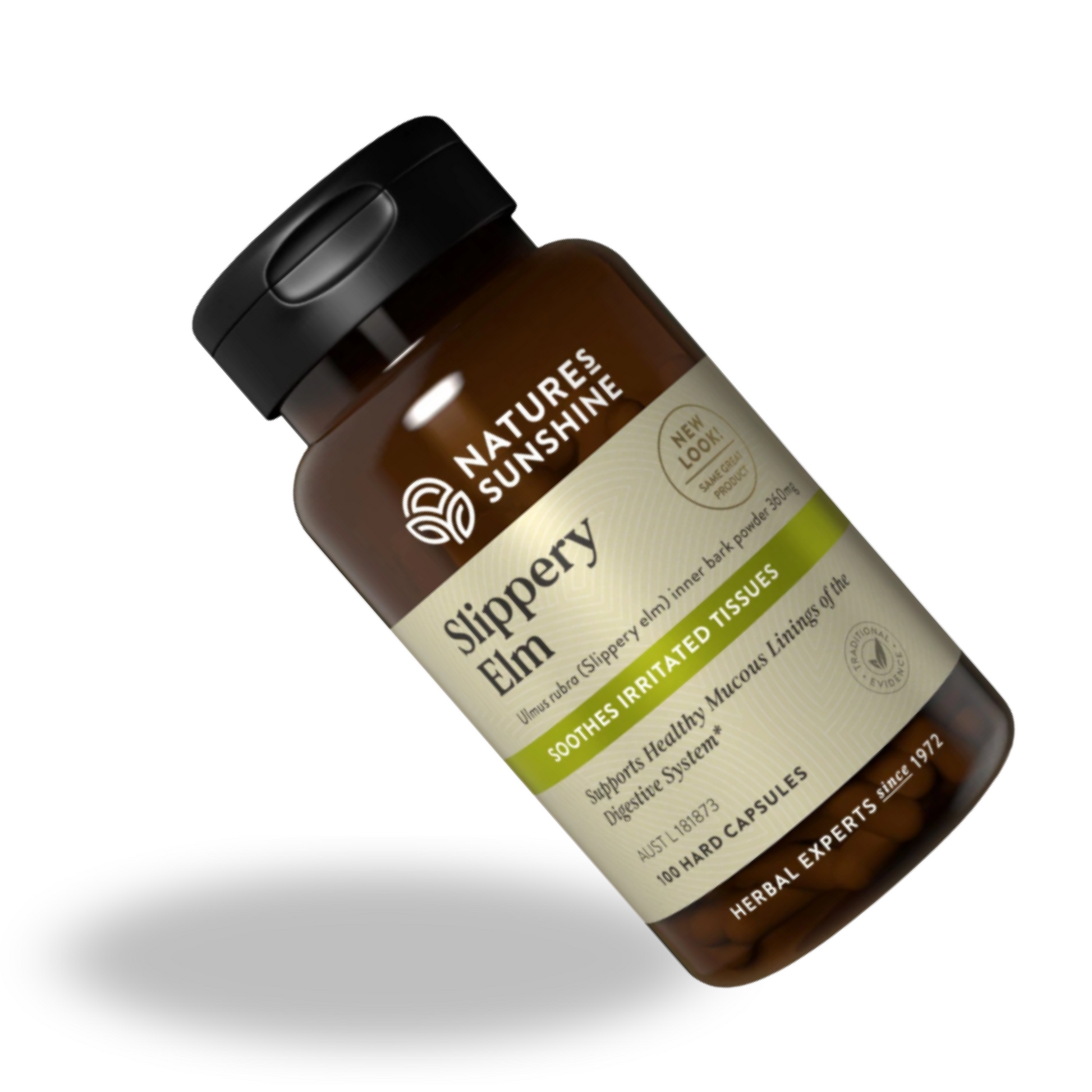 Nature's Sunshine Slippery Elm 100 Hard Capsules