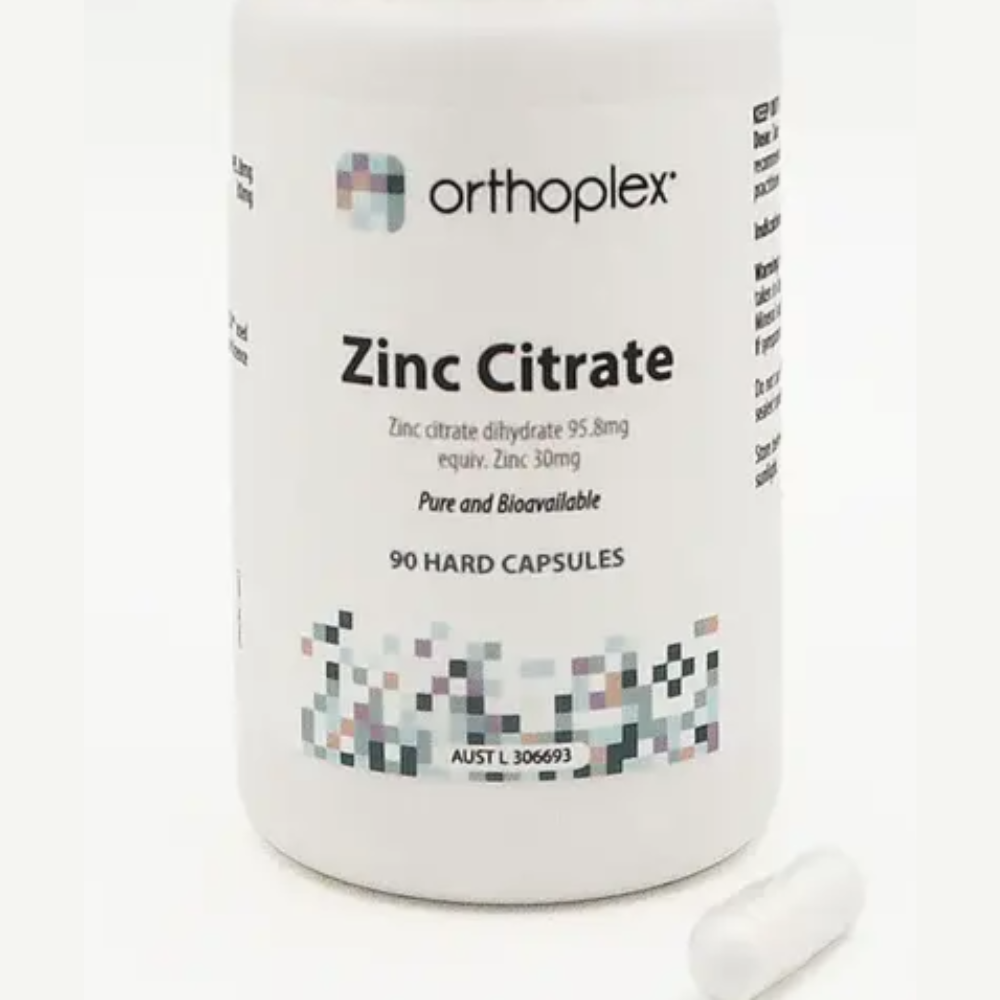 Orthoplex Zinc Citrate 90 Caps