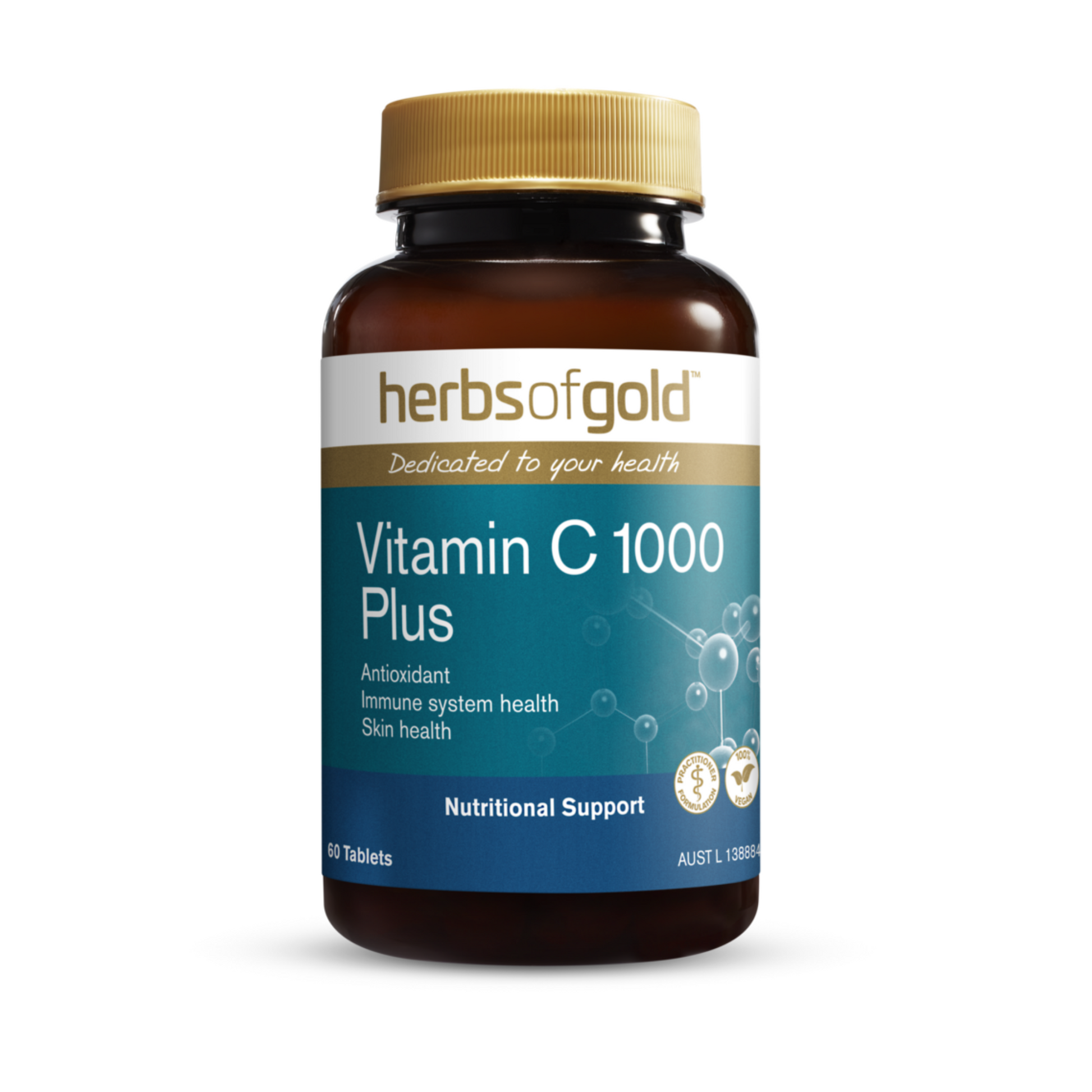 Herbs of Gold Vitamin C 1000 Plus 120 Tablets